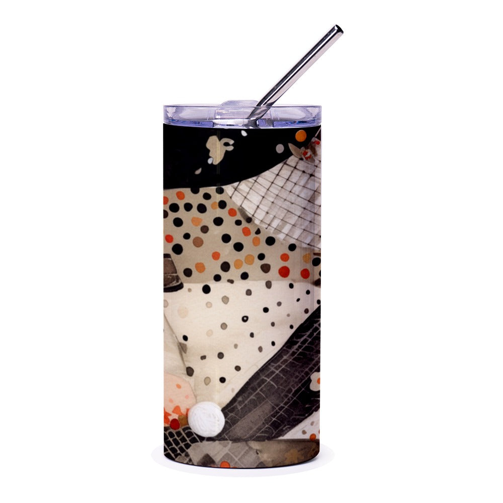 Abstract Art Tumbler, Unique Tumbler Design, Modern Art Tumbler, Stylish Drinkware, Coffee Tumbler, Insulated Tumbler, Travel Tumbler - Tawshia