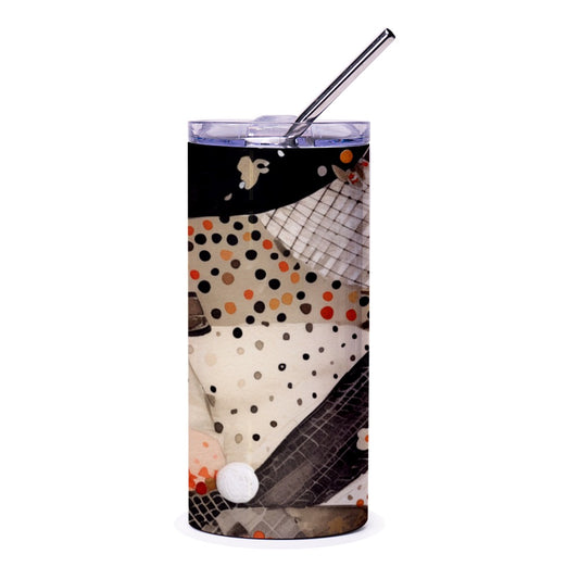 Abstract Art Tumbler, Unique Tumbler Design, Modern Art Tumbler, Stylish Drinkware, Coffee Tumbler, Insulated Tumbler, Travel Tumbler - Tawshia