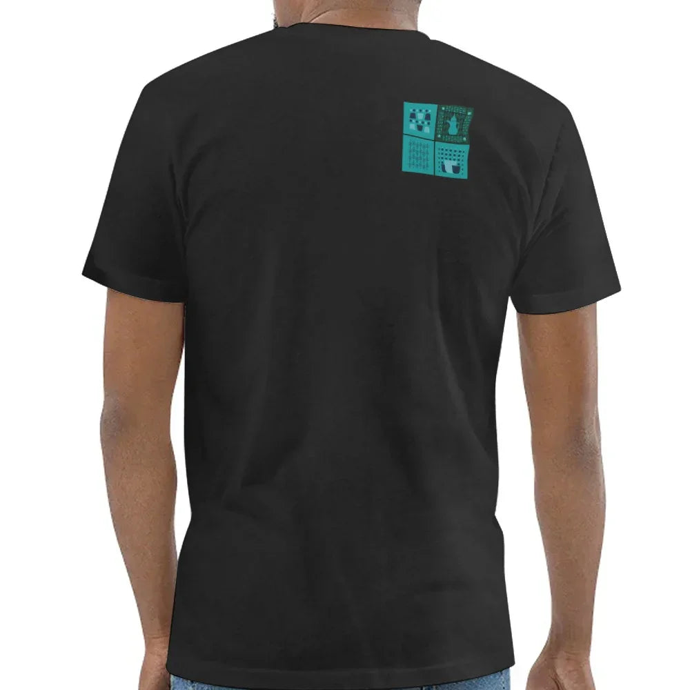 Stylish Black Tee with Unique Back Design product type