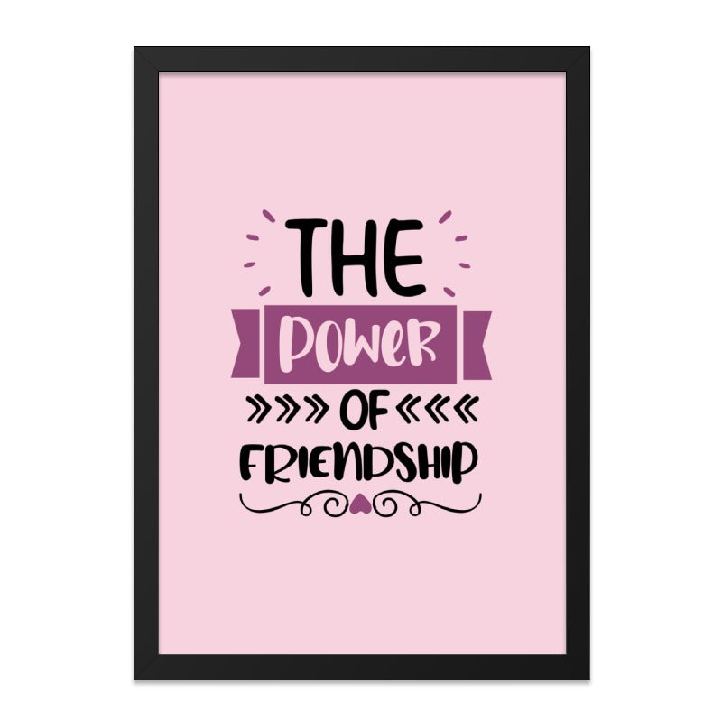 Friendship Power Wall Art, Best Friends Gift, Sister Gift, Home Decor, Motivational Print, Inspirational Wall Decor, Positive Quote Art - Tawshia