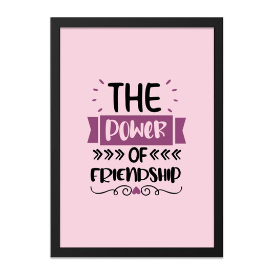 Friendship Power Wall Art, Best Friends Gift, Sister Gift, Home Decor, Motivational Print, Inspirational Wall Decor, Positive Quote Art - Tawshia