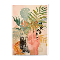 Tropical Photographic Prints, Botanical Wall Art, Hand and Foliage Home Decor, Artistic Photo Prints, Exotic Plants Prints - Tawshia