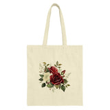 Floral Tote Bag, Rose Bouquet Design, Elegant Tote, Flower Print Bag, Stylish Reusable Bag, Everyday Tote, Unique Design Tote Bag - Tawshia