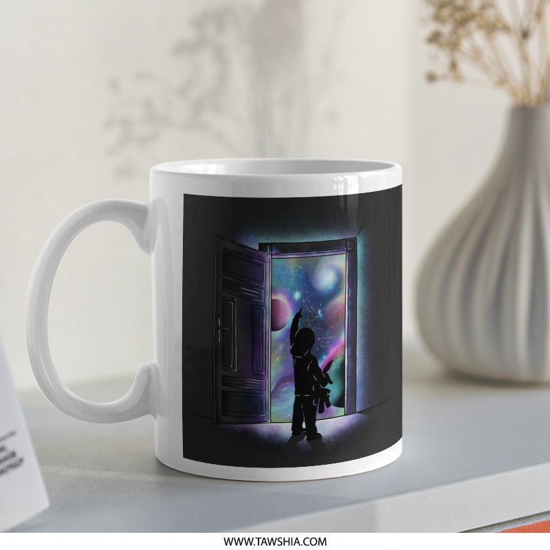 Standing at the Doorway to the Galaxy Mug product