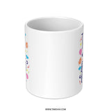 Dreamland Mug, Whimsical Design, Coffee Mug, Tea Cup, Gift Idea, Colorful Stars, Clouds, Balloons, Unique Mug, Cute Gift, Fantasy - Tawshia