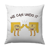 Ctrl Z Undo Pillow, Funny Computer Key Pillow, Programmer Gift, Coding Pillow, Nerdy Gift, Tech Gift, Geek Pillow, Cute Pillow, Decorative - Tawshia