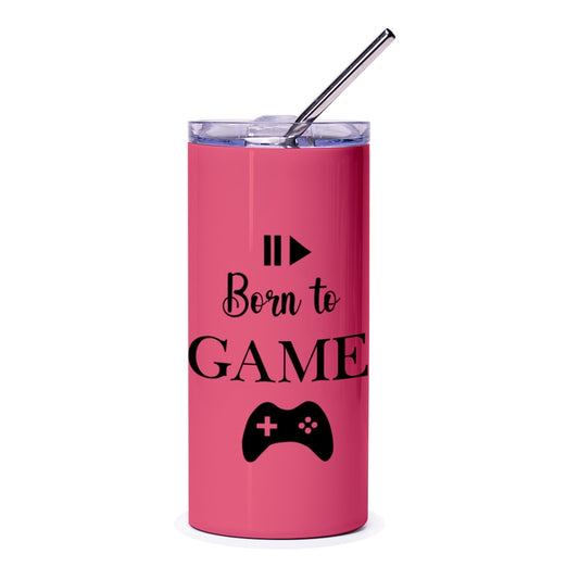 Born to Game Tumbler, Gamer Gift, Video Game, Gaming Lover, Funny Tumbler, Gift Idea, Birthday Gift, Novelty Tumbler, Teen Gift, Gift for - Tawshia
