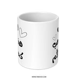 Arabic Calligraphy Mug, Mother Love Quote Mug, Islamic Art Gift, Unique Coffee Mug, Gift for Mom, Arabic Typography Mug - Tawshia