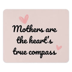 Mother's Day Gift, Heart Compass Mouse Pad, Cute Office Decor, Mom Birthday Present, Pink Desk Accessory, Mothers Day Mousepad - Tawshia