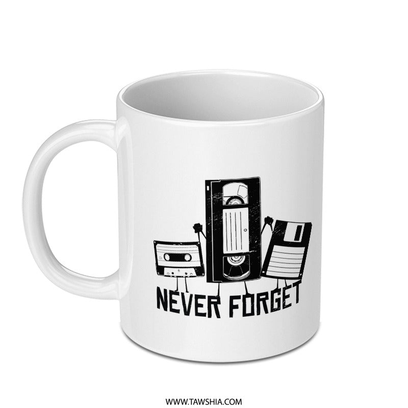 Retro Design Never Forget Printed Mug product type