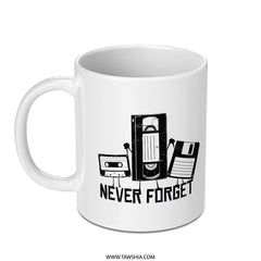 Retro Design Never Forget Printed Mug product type