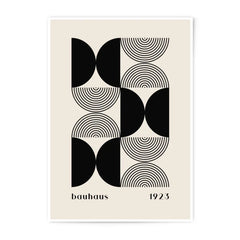 Bauhaus Photographic Print, Geometric Art Print, 1923 Wall Decor, Minimalist Home Art, Modern Abstract Art, Beige Black Poster - Tawshia