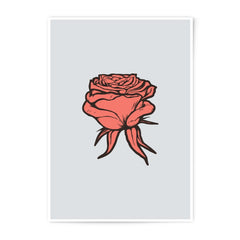 Red Rose Photographic Prints, Floral Wall Decor, Flower Art Print, Botanical Art, Minimalist Art Print, Home Decor, Gift Idea, Wall Art - Tawshia