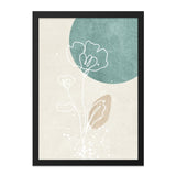 Minimalist Floral Wall Art, Abstract Flower Print, Modern Line Art Poster, Botanical Home Decor, Trendy Wall Decor - Tawshia