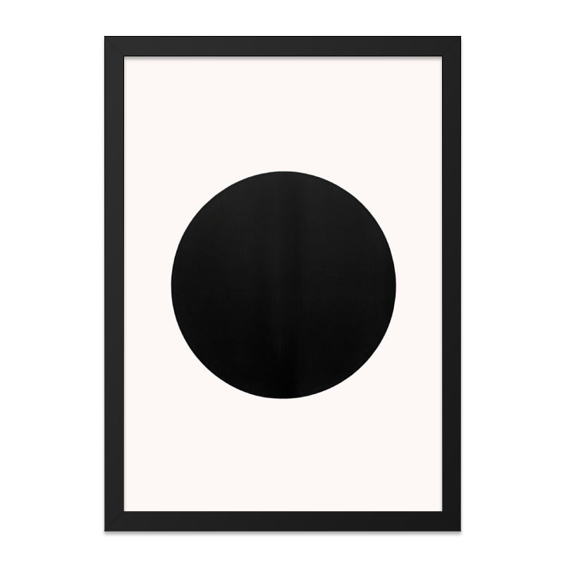 Minimalist Circle Wall Art, Black and White Print, Modern Art Poster, Geometric Wall Decor, Simple Art Print, Home Decor Artwork - Tawshia