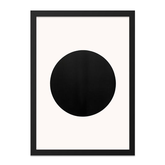 Minimalist Circle Wall Art, Black and White Print, Modern Art Poster, Geometric Wall Decor, Simple Art Print, Home Decor Artwork - Tawshia