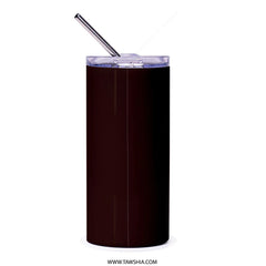 Sleek Black Tall Tumbler with Straw Drinkware product type