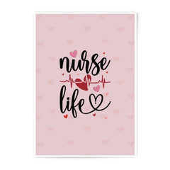 Nurse Life Photographic Prints, Heartbeat Art, Valentine Gift for Nurse, Nurse Decor, Medical Professional Gifts, Wall Art - Tawshia