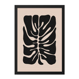 Monstera Wall Art, Minimalist Botanical Print, Black and Beige Decor, Tropical Leaf Poster, Modern Home Wall Decor, Nature Inspired Art - Tawshia