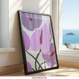 Anthurium Wall Art, Floral Print, Modern Flower Art, Botanical Wall Decor, Home Decor, Abstract Art Print, Contemporary Wall Hanging - Tawshia