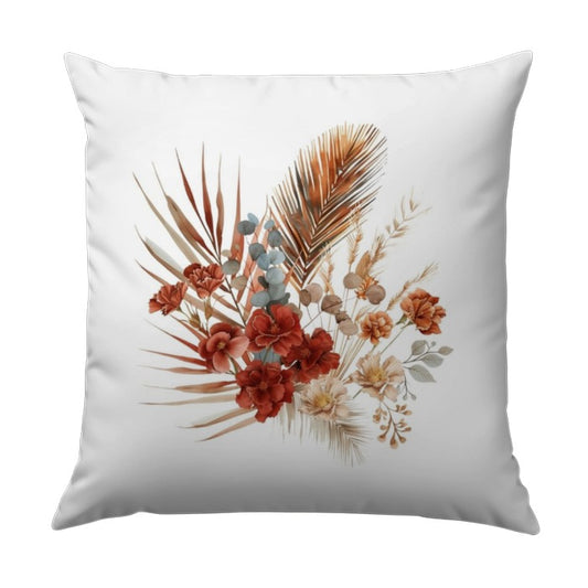 Floral Bouquet Pillow, Watercolor Flower Pillow, Autumn Hues Pillow, Botanical Pillow Cover, Decorative Pillow, Throw Pillow, Home Decor - Tawshia