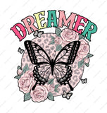 Dreamer Butterfly Floral Mug, Leopard Print, Boho Coffee Cup, Inspirational Tea Mug, Cute Gift Idea (120 chars) - Tawshia