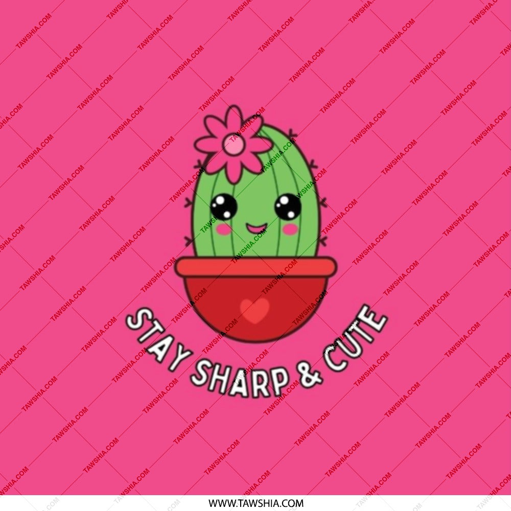 Cute Cactus Pocket Mirror, Stay Sharp and Cute, Kawaii Style Pocket Mirror, Succulent Lover Gift, Portable Mirror, Makeup Mirror - Tawshia