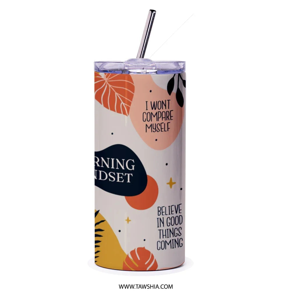 Inspirational Morning Mindset Tumbler Motivational Words product