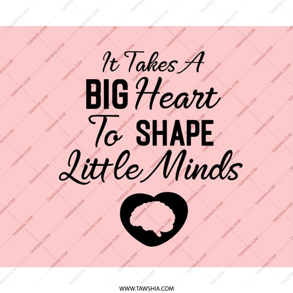 Teacher Appreciation Mouse Pad, It Takes A Big Heart Mousepad, Teacher Gift, End of Year Gift, Thank You Teacher Gift Mouse Pad - Tawshia