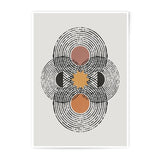 Abstract Geometric Photographic Print, Boho Wall Art, Mid Century Modern, Star, Circle, Home Decor, Contemporary Art, Wall Decor - Tawshia