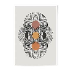 Abstract Geometric Photographic Print, Boho Wall Art, Mid Century Modern, Star, Circle, Home Decor, Contemporary Art, Wall Decor - Tawshia