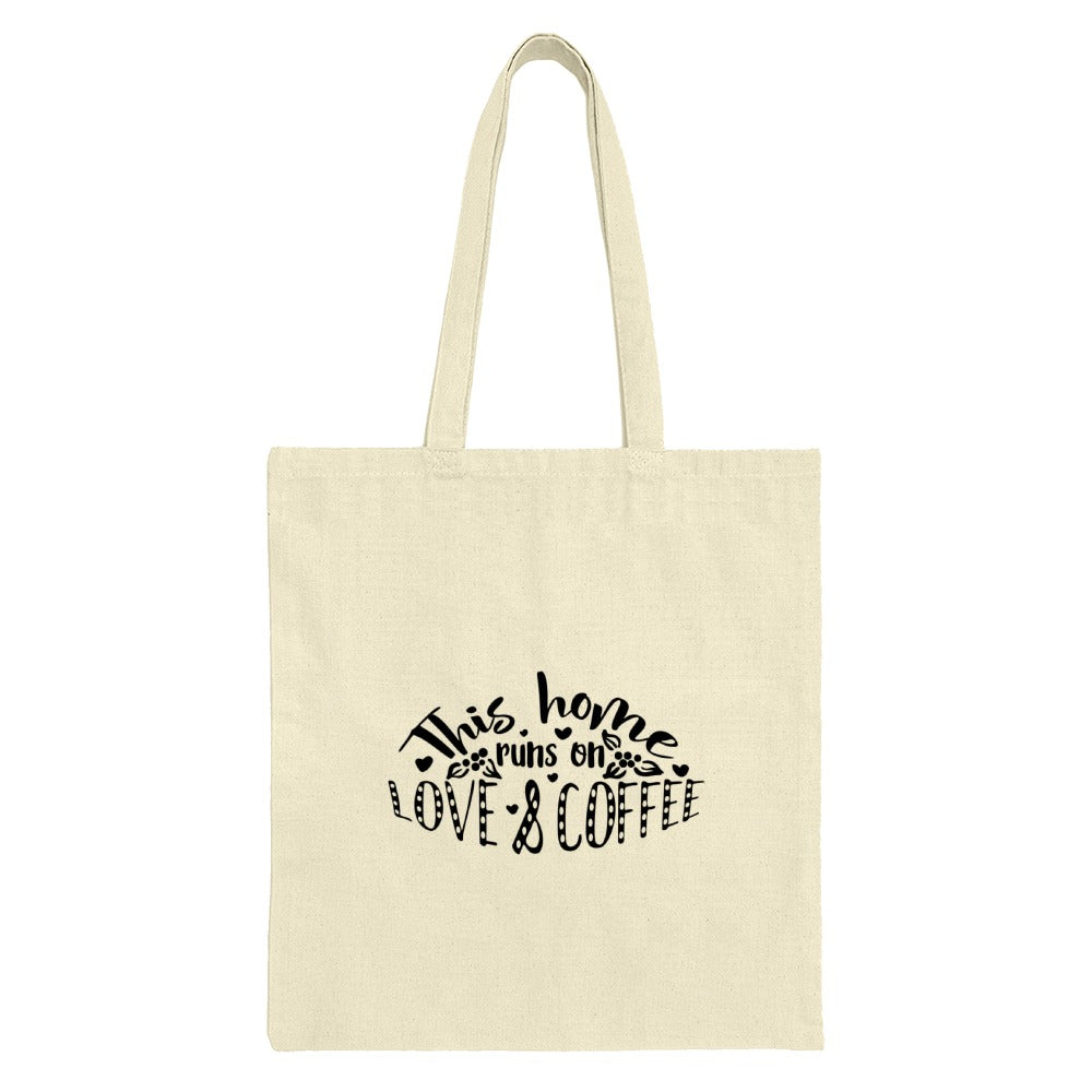 This Home Runs on Love and Coffee Tote Bag, Coffee Lover Gift, Everyday Bag, Gift for Her, Reusable Tote Bag, Book Lover Gift, Cute Tote - Tawshia