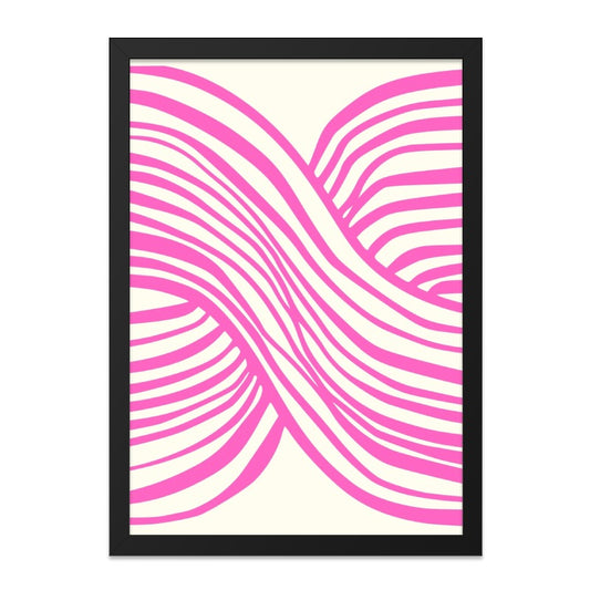Pink Abstract Wall Art, Modern Art Print, Minimalist Decor, Contemporary Art, Geometric Art, Trendy Home Decor - Tawshia