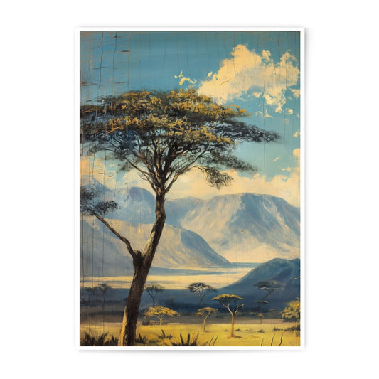 Savannah Tree Photographic Print, African Landscape Art, Nature Photography, Serene Wall Decor, Home Decor, Gift Idea - Tawshia