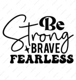 Strong Brave Fearless Mug, Inspirational Quote Mug, Motivational Mug, Gift for Her, Daily Motivation Mug, Positive Affirmation Mug - Tawshia