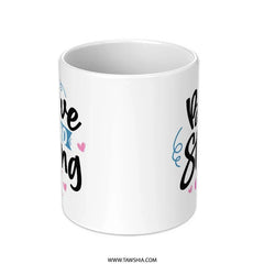 Brave and Strong Mug, Breast Cancer Awareness Mug, Survivor Gift Mug, Fighter Mug, Inspirational Mug, Gift for Her Mug - Tawshia