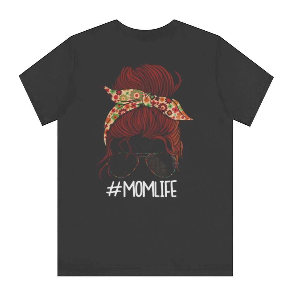 Stylish Momlife Graphic T-Shirt with Bandana Print product type