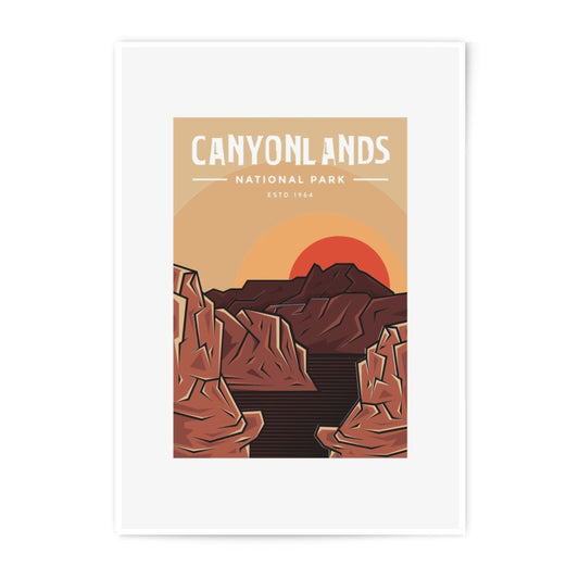 Canyonlands National Park Photographic Print, Utah Travel Art, Sunset Landscape, Established 1964, Desert Photography - Tawshia
