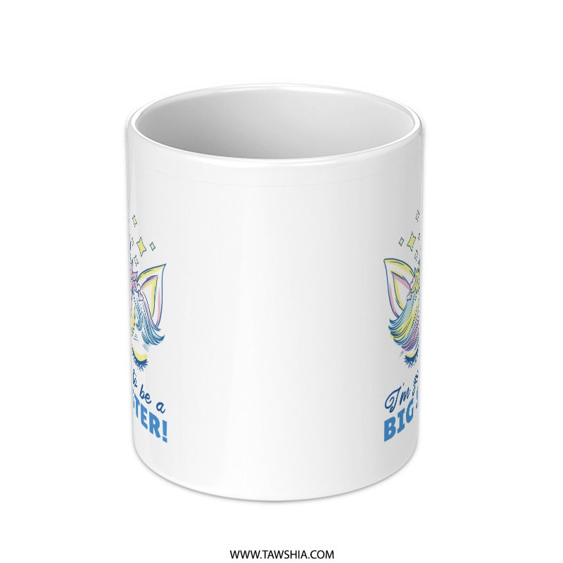 Unicorn Design White Mug with Motivational Quote product