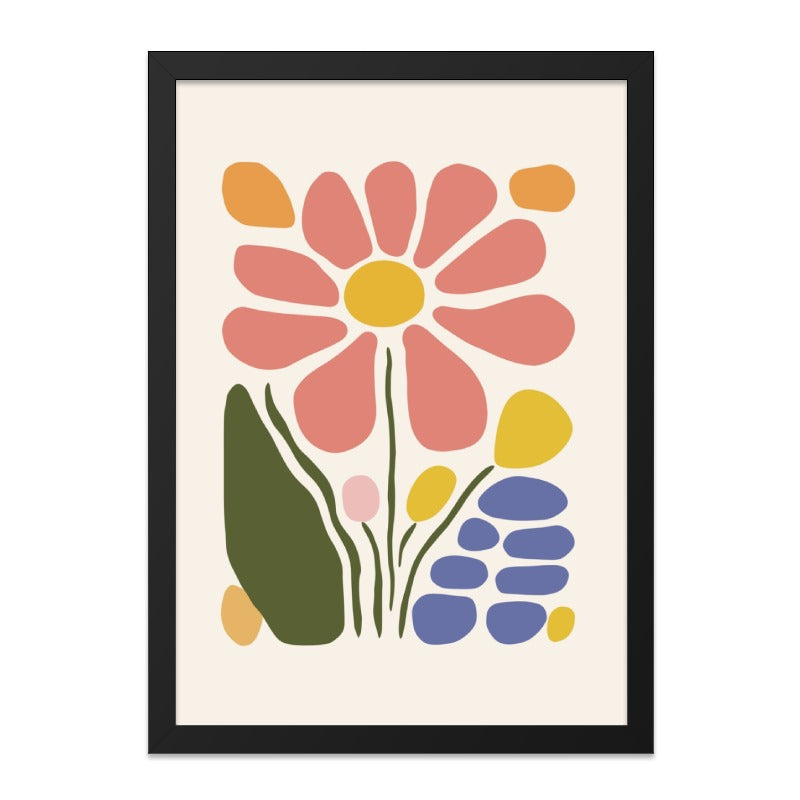 Floral Wall Art, Abstract Flower Print, Modern Art Poster, Botanical Wall Decor, Contemporary Art Print, Home Decor, Unique Wall Decor - Tawshia