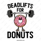 Deadlifts for Donuts Mug, Gym Humor, Fitness Gift, Workout Motivation Mug, Funny Donut, Weightlifting, Powerlifting, Exercise Coffee Mug - Tawshia
