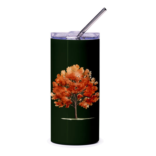 Autumn Tree Tumbler, Fall Season Tumbler, Nature Inspired Tumbler, Tree Lover Gift, Drinkware for Fall, Decorative Tumbler, Unique Gift Idea - Tawshia