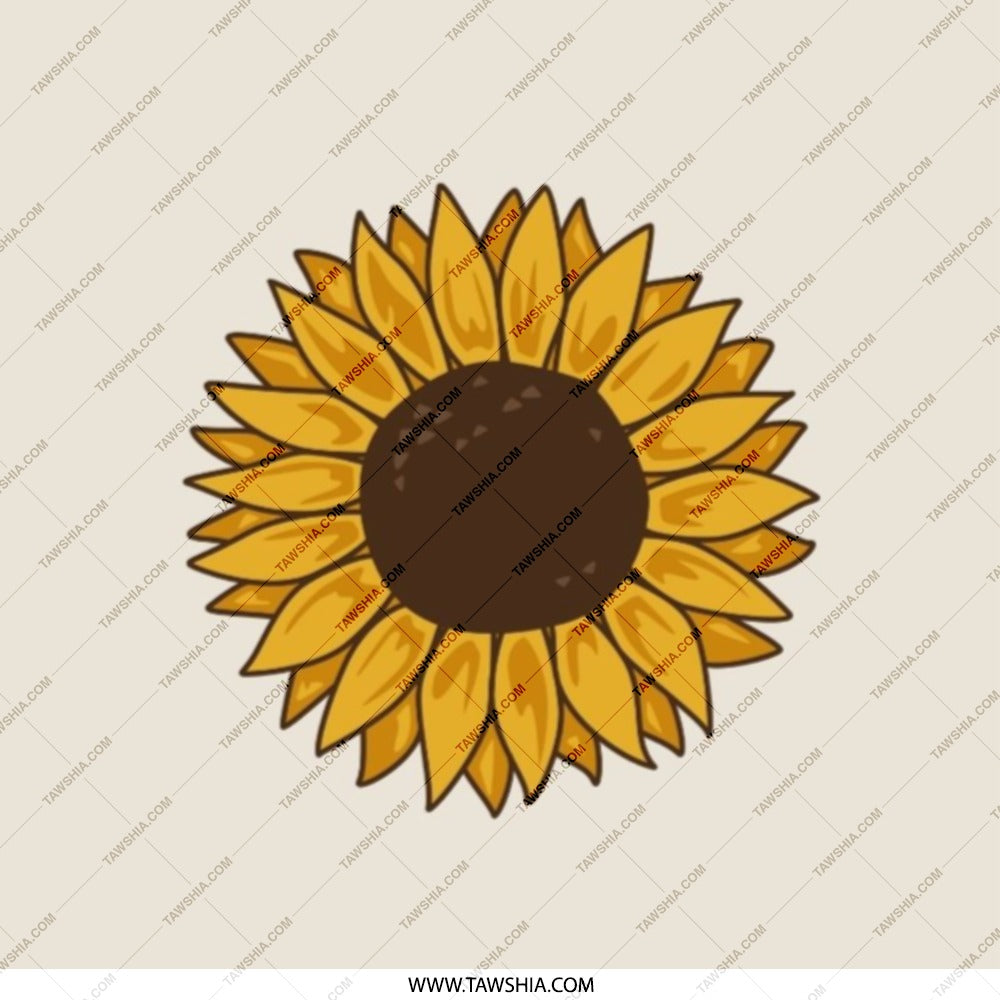 Sunflower Pocket Mirror, Floral Mirror, Cute Compact Mirror, Aesthetic Mirror, Gift for Her, Trendy Mirror, Everyday Carry Mirror - Tawshia