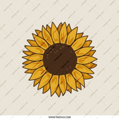 Sunflower Pocket Mirror, Floral Mirror, Cute Compact Mirror, Aesthetic Mirror, Gift for Her, Trendy Mirror, Everyday Carry Mirror - Tawshia