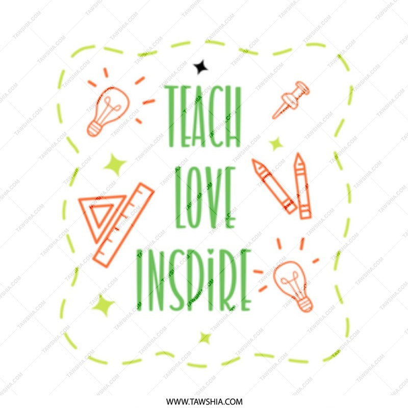 Teacher Appreciation Mug, Teach Love Inspire Mug, Educator Gift, Teacher Mug, Inspiring Mug, Coffee Mug, Gift for Teacher - Tawshia