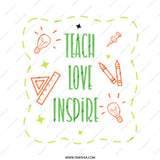 Teacher Appreciation Mug, Teach Love Inspire Mug, Educator Gift, Teacher Mug, Inspiring Mug, Coffee Mug, Gift for Teacher - Tawshia