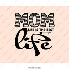Mom Life is Best Mouse Pad, Cute Mom Mousepad, Unique Office Decor, Gift for Mom, Mother's Day Gift, Best Mom Ever Mouse Pad - Tawshia