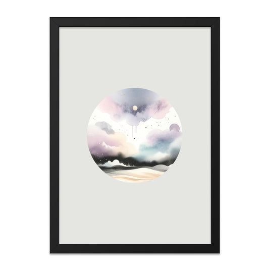 Celestial Clouds Wall Art, Dreamy Sky Print, Watercolor Cloudscape, Abstract Landscape Art, Modern Wall Decor - Tawshia