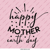 Happy Mother Earth Day Pinback Button, Pink Round Button, Earth Day Celebration, Gift for Mom, Environmental Awareness Pin Button - Tawshia