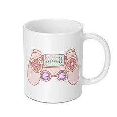 Pink Game Controller Mug, Gamer Gift Idea, Cute Pastel Mug, Video Game Lover Present, Gaming Mug, Unique Coffee Mug - Tawshia